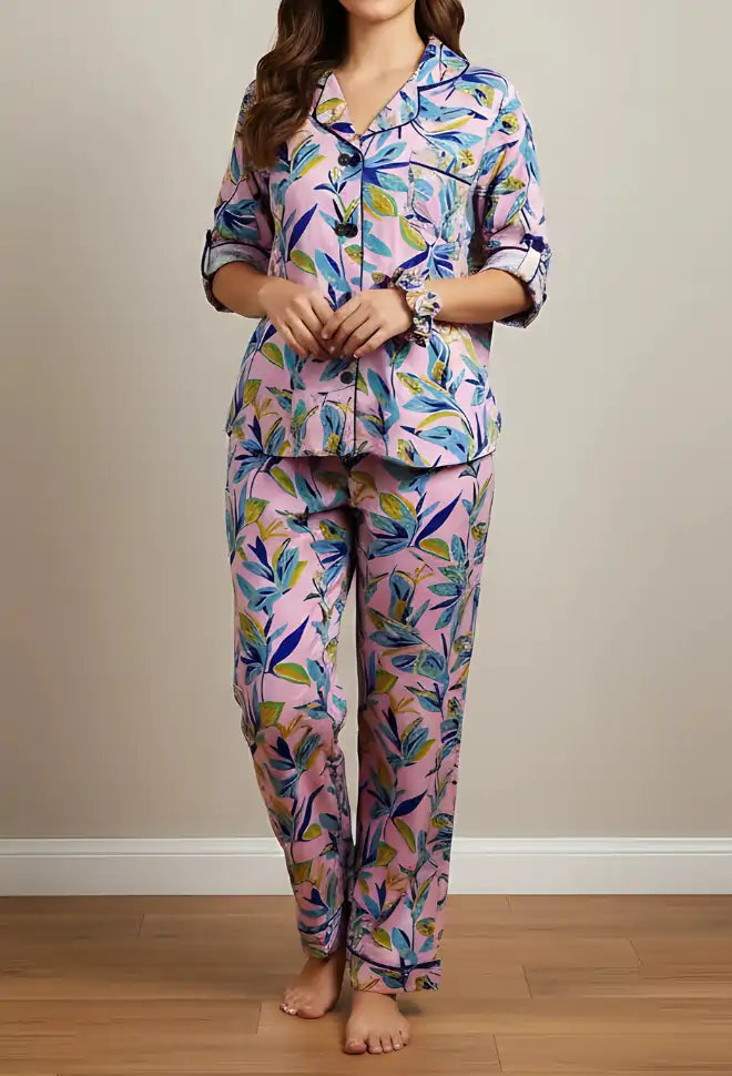 PINK PRINTED PJ SET