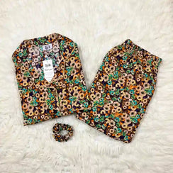 MULTICOLOR PRINTED PJ SET