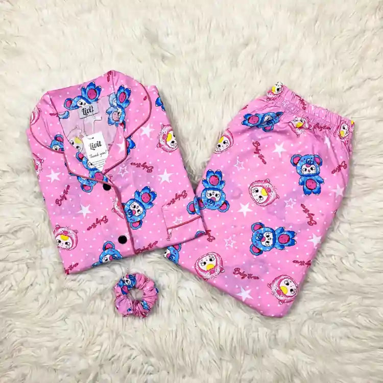 PINK PRINTED PJ SET