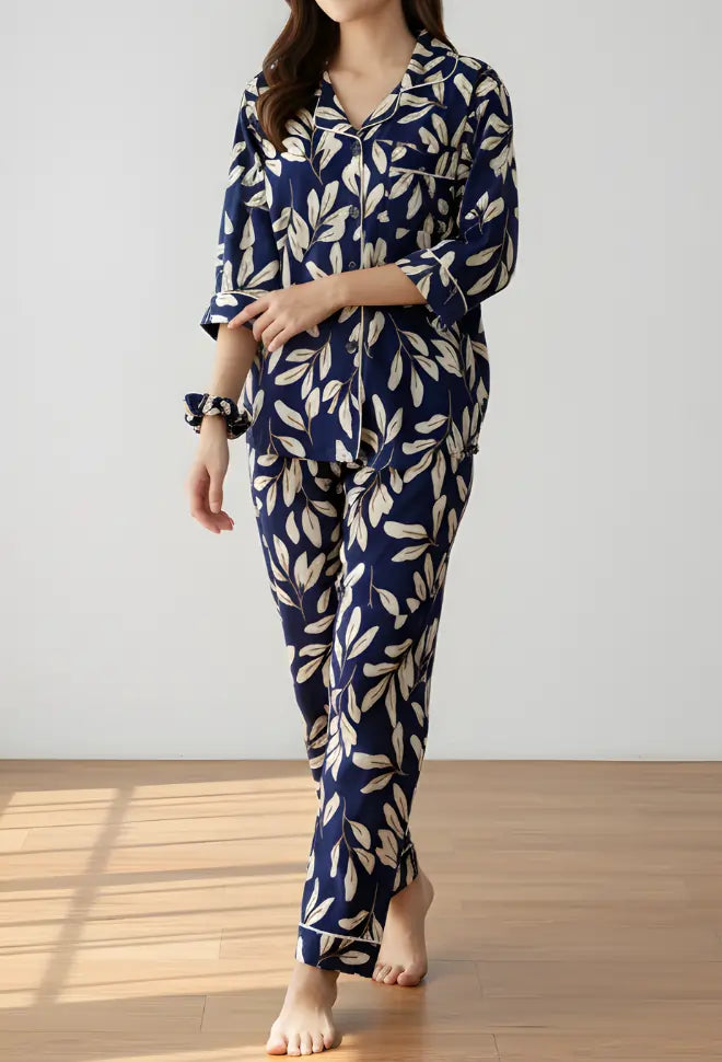 MINOR FAULT BLUE PRINTED PJ SET