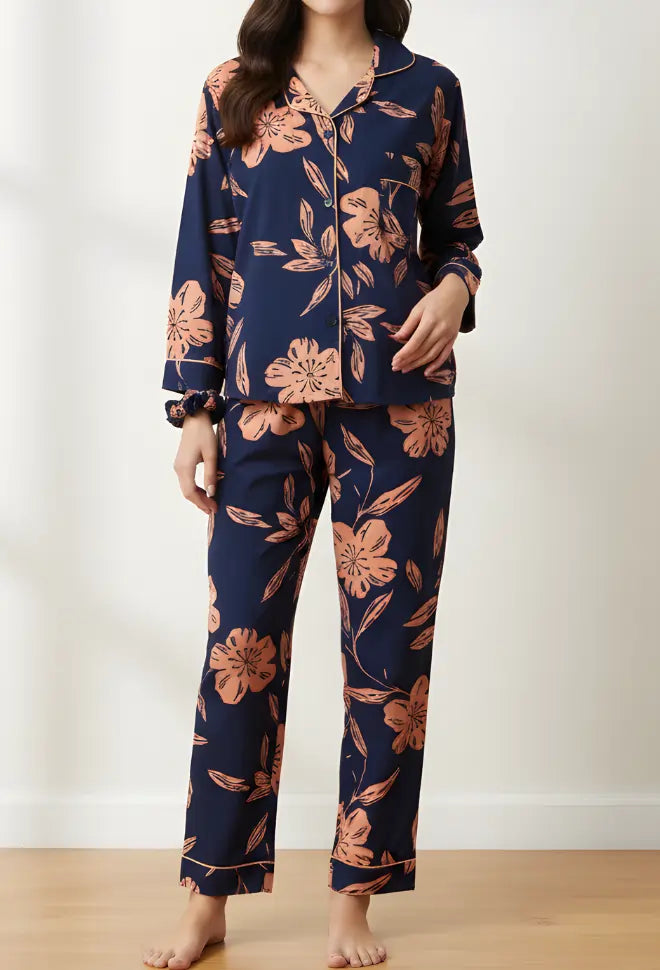 MINOR FAULT BLUE PRINTED PJ SET