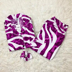 WHITE PRINTED PJ SET