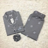 GREY PRINTED PJ SET