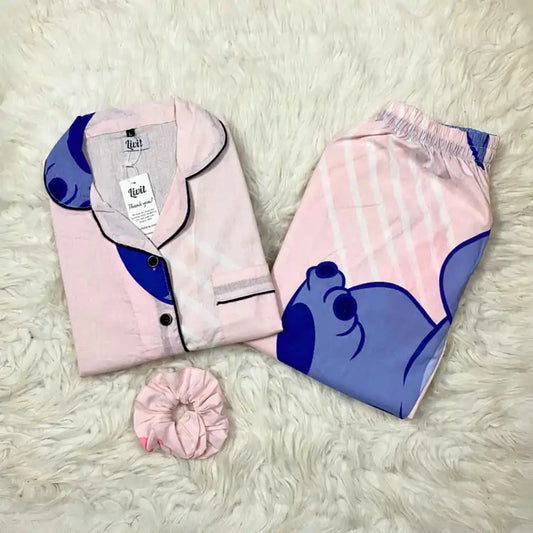 PINK PRINTED PJ SET