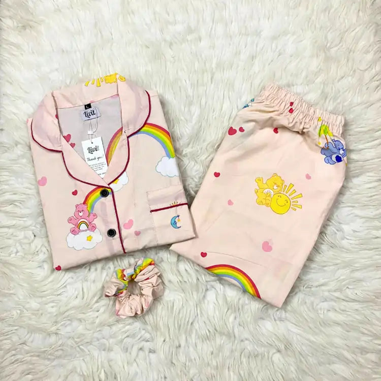 PINK PRINTED PJ SET