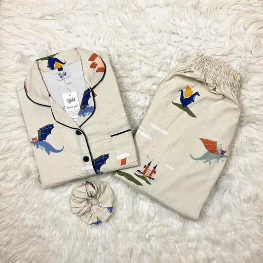 FAWN PRINTED PJ SET
