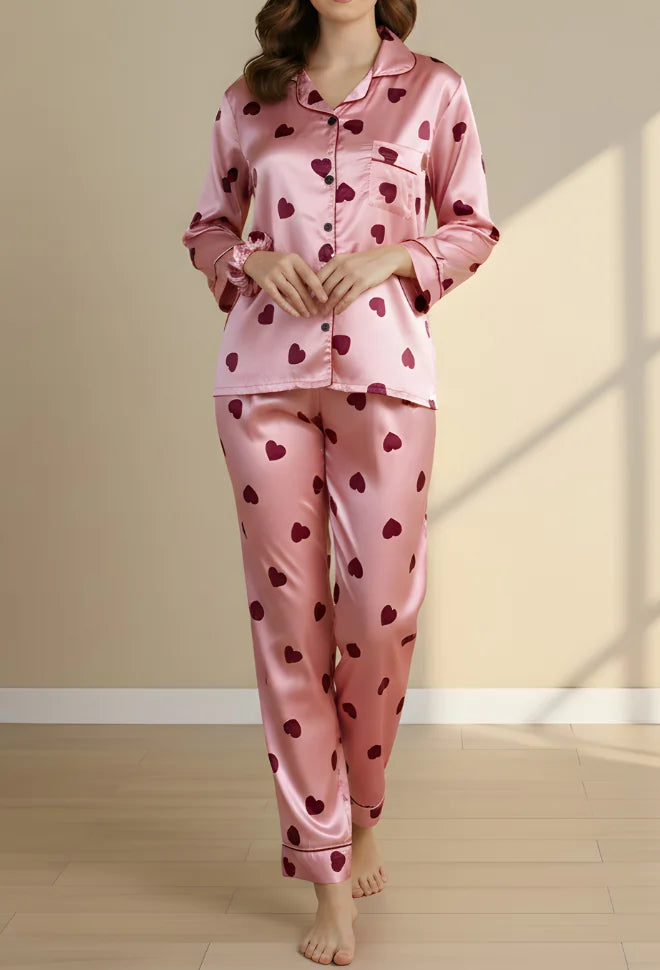 PINK PRINTED PJ SET