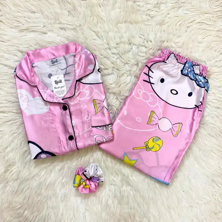 MINOR FAULT PINK PRINTED PJ SET