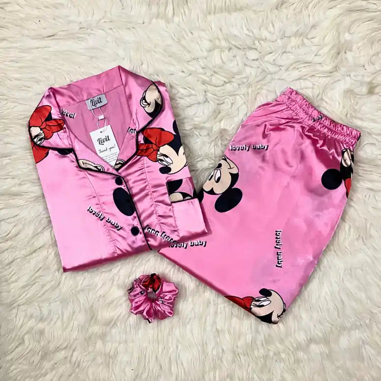 PINK PRINTED PJ SET