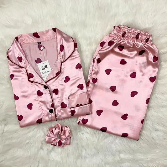 PINK PRINTED PJ SET