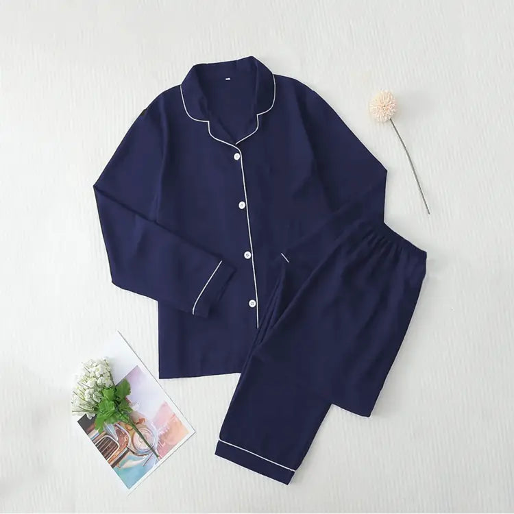 NAVY BLUE PJ SET